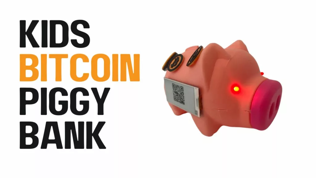 Bitcoin piggy bank for kids